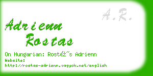 adrienn rostas business card
